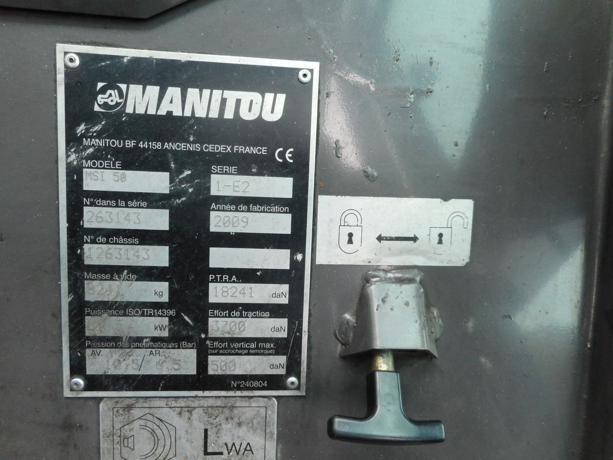 Frontstapler tip Manitou MSI50H mit Seitenschieber + Zinkenverstellung +, Gebrauchtmaschine in St. Nikolai ob Draßling (Poză 7)