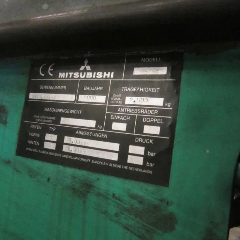 Frontstapler tip Mitsubishi FG25, heftruck LPG-gas, duplomast, side shift., Gebrauchtmaschine in Tubbergen (Poză 7)