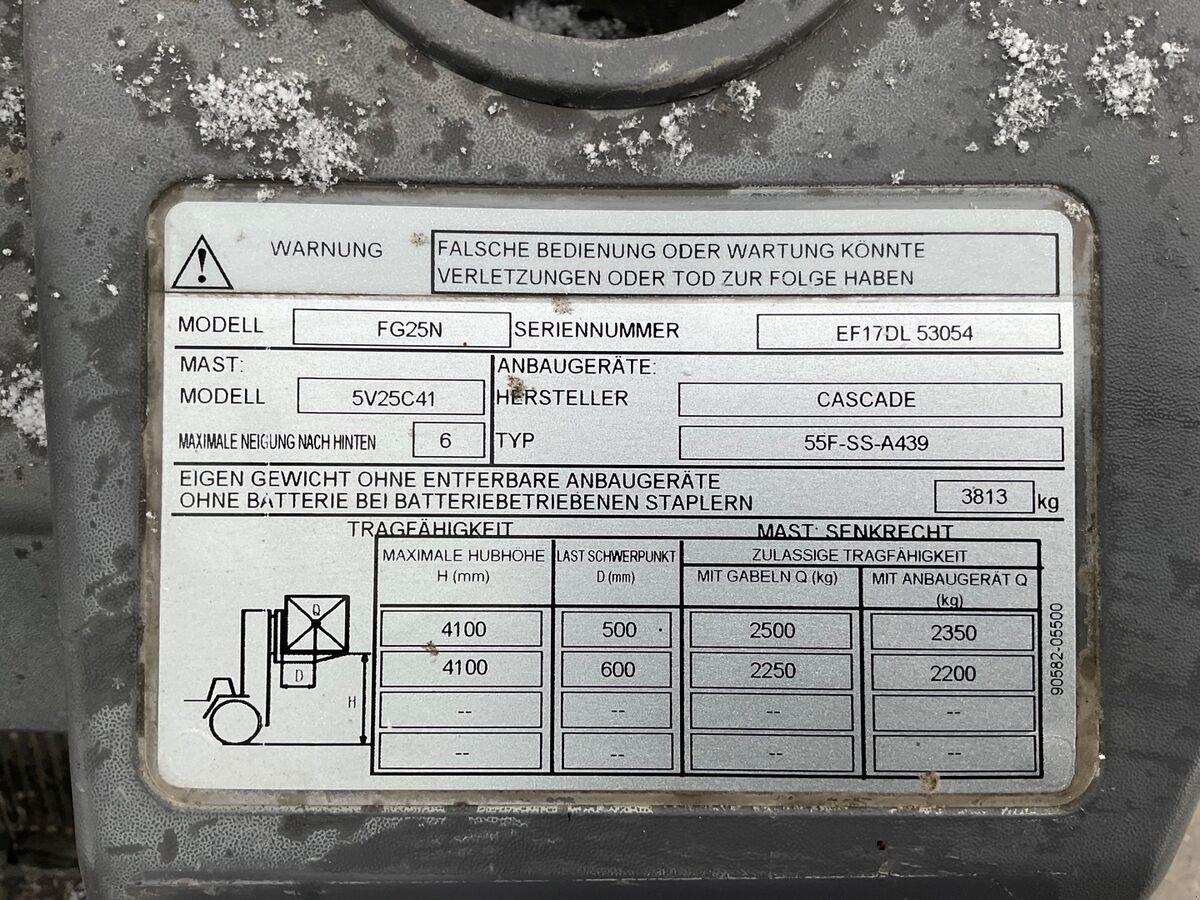 Frontstapler des Typs Mitsubishi FG25N Gasstapler, Gebrauchtmaschine in Zwettl (Bild 10)