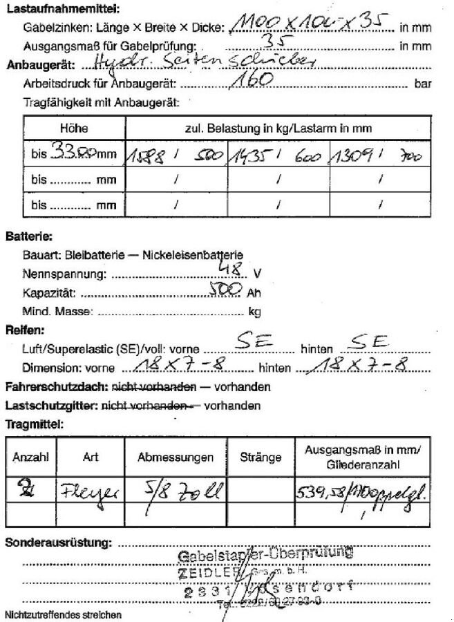 Frontstapler Türe ait Nissan ELEKTRO STAPLER NISSAN 1.8TO DEFEKT, Gebrauchtmaschine içinde Zwettl (resim 3)