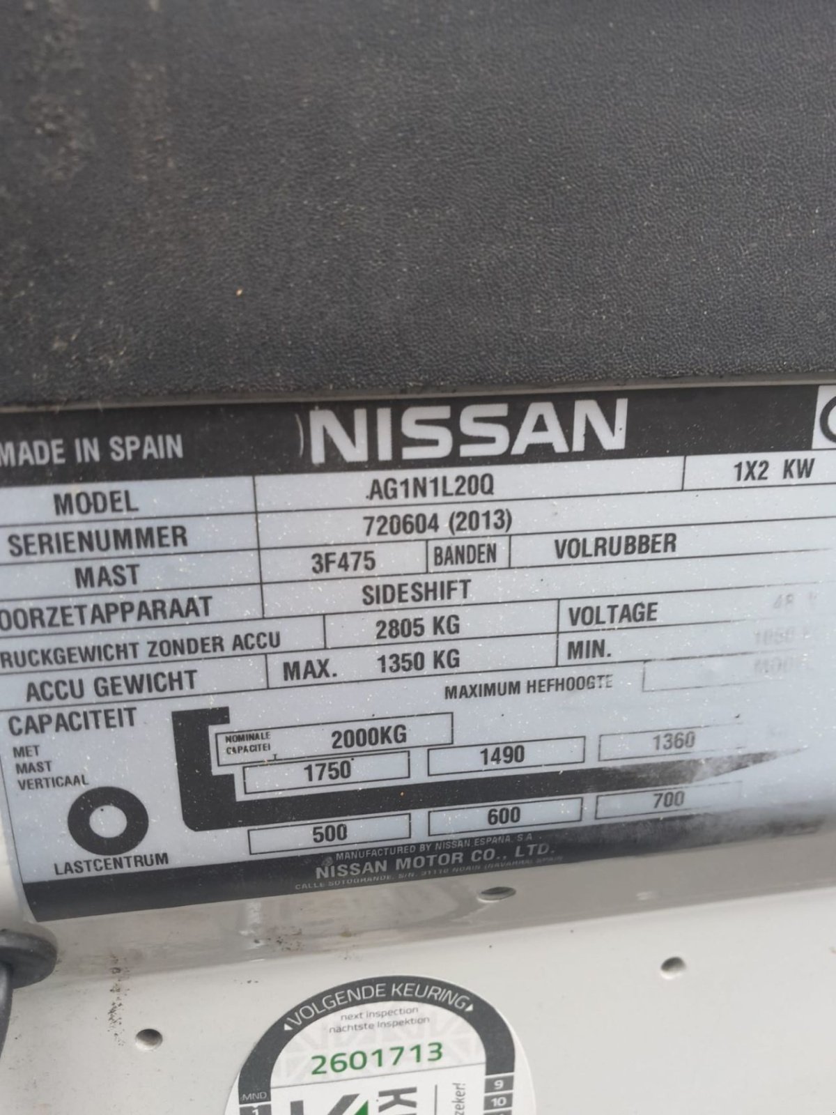 Frontstapler typu Nissan TX20-3, Gebrauchtmaschine w Ridderkerk (Zdjęcie 4)