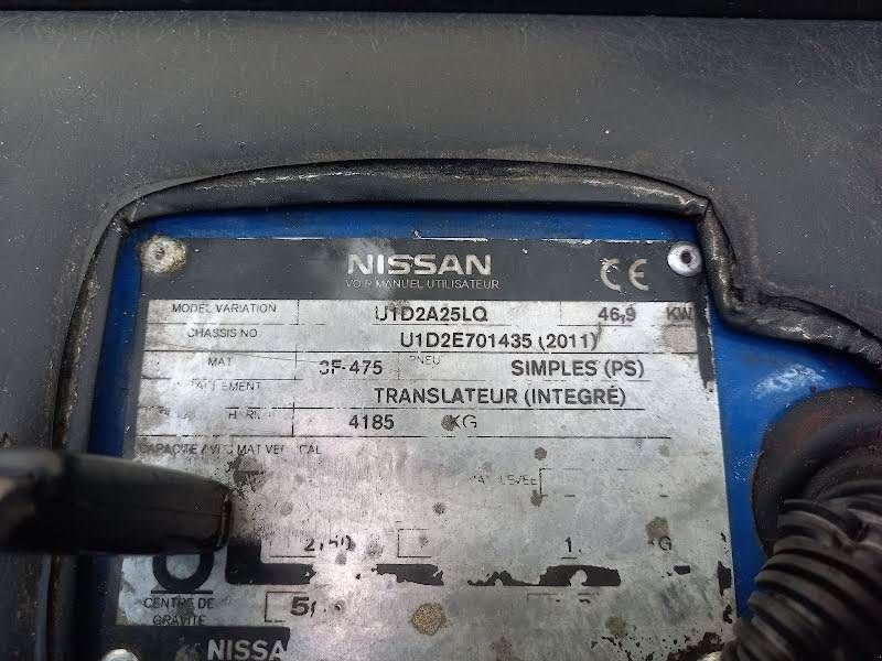 Frontstapler typu Nissan U1D2A25LQ, Gebrauchtmaschine w Waregem (Zdjęcie 10)