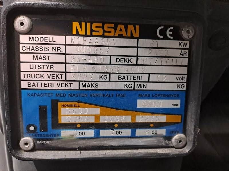 Frontstapler του τύπου Nissan W1F4A35Y, Gebrauchtmaschine σε Waregem (Φωτογραφία 8)
