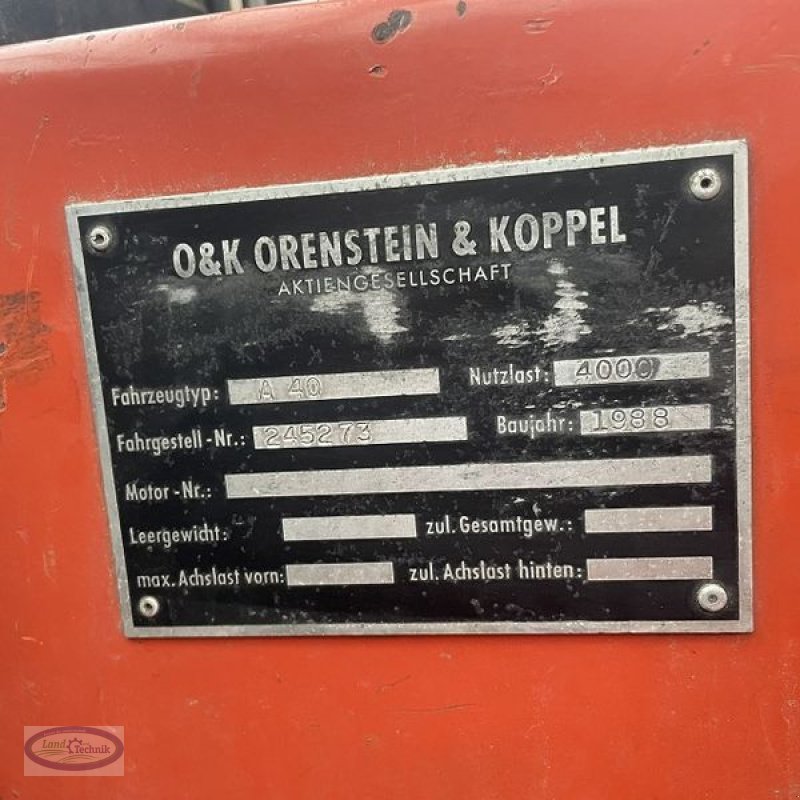 Frontstapler des Typs O&K A 40, Gebrauchtmaschine in Münzkirchen (Bild 6)