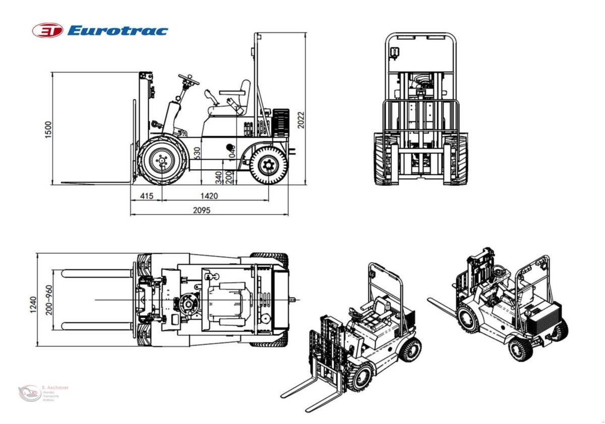 Frontstapler typu Sonstige Eurotrac Agri10, Neumaschine w Dimbach (Zdjęcie 3)