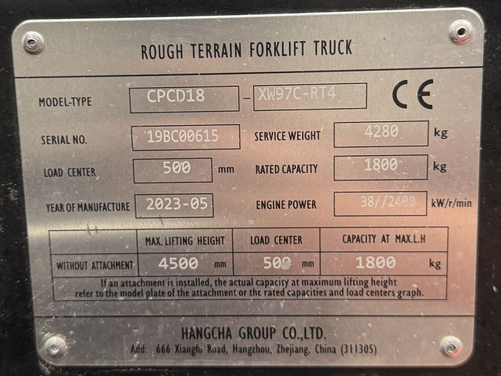 Frontstapler a típus Sonstige Hangcha CPCD18-XW97C-RT4, Neumaschine ekkor: Barneveld (Kép 7)