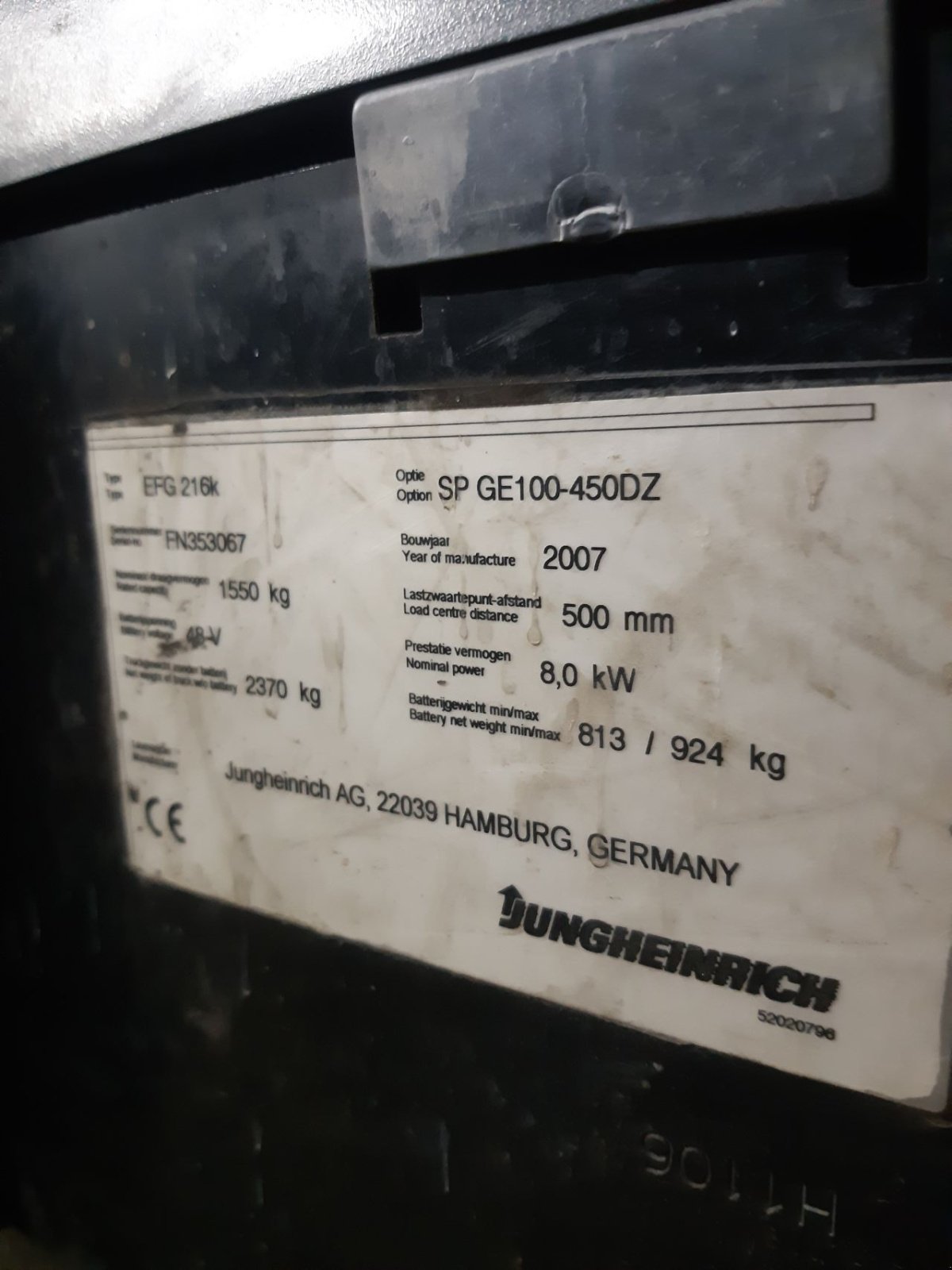 Frontstapler typu Sonstige Kunt u EFG216K, Gebrauchtmaschine w Biddinghuizen (Zdjęcie 11)