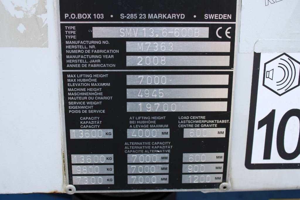 Frontstapler del tipo Sonstige SMV 13.6 6-600B, Gebrauchtmaschine en Rucphen (Imagen 8)