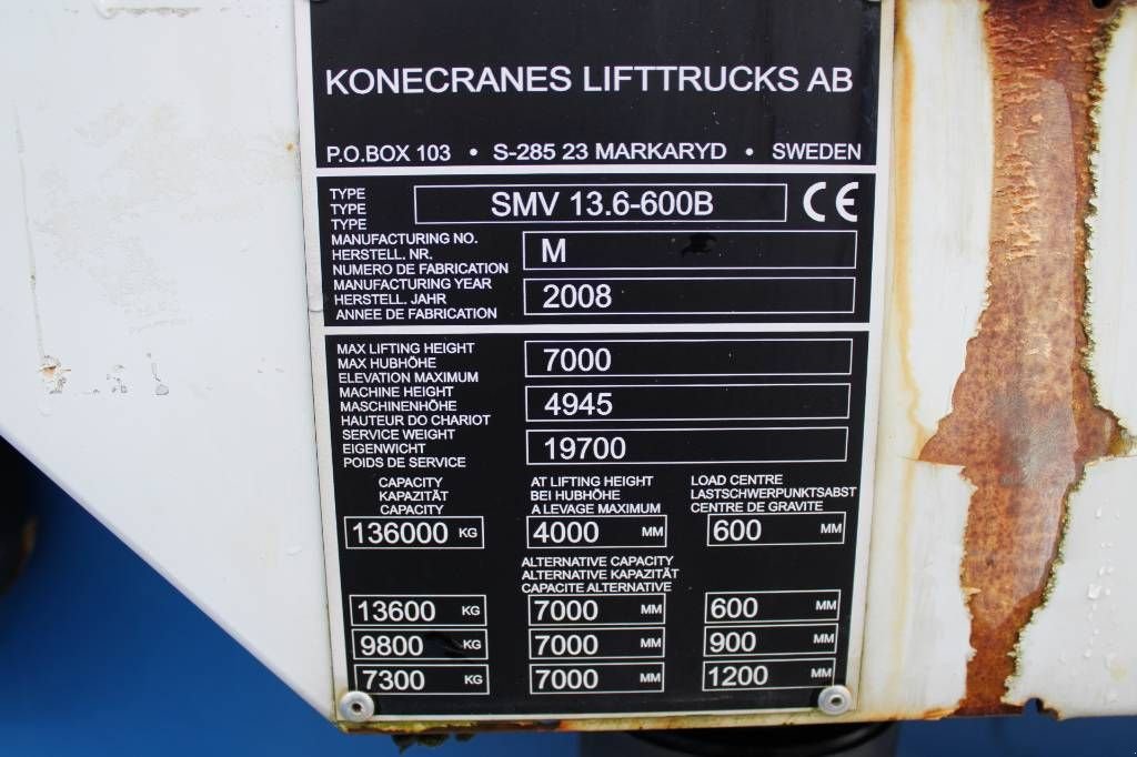 Frontstapler des Typs Sonstige SMV 13.6-600B, Gebrauchtmaschine in Rucphen (Bild 5)