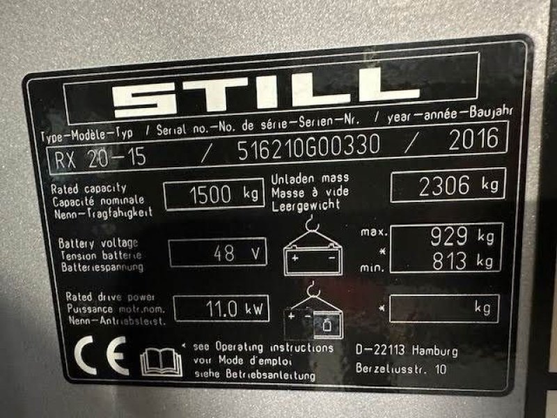 Frontstapler του τύπου Still RX 20-15, Gebrauchtmaschine σε Waregem (Φωτογραφία 9)