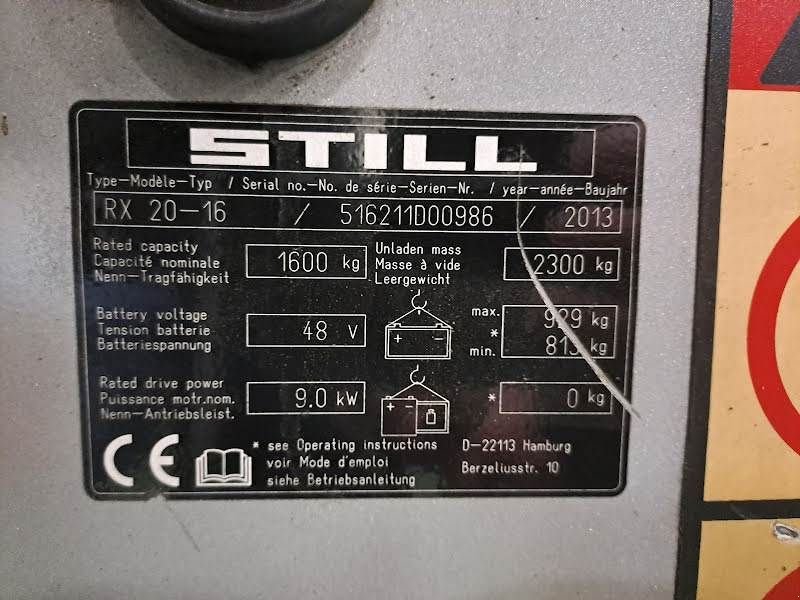 Frontstapler des Typs Still RX 20-16, Gebrauchtmaschine in Waregem (Bild 5)