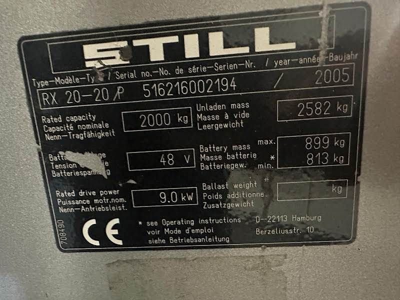 Frontstapler tipa Still RX 20-20P, Gebrauchtmaschine u Waregem (Slika 10)