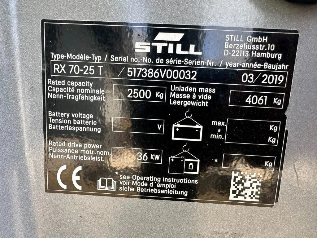 Frontstapler des Typs Still RX70-25 T 2.5 ton Duplex Freelift Sideshift LPG Heftruck 2019, Gebrauchtmaschine in VEEN (Bild 3)