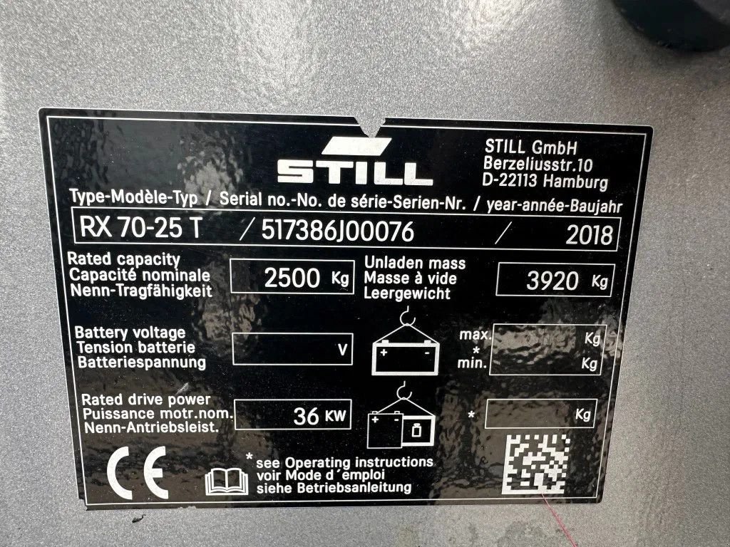 Frontstapler του τύπου Still RX70-25 T 2.5 ton Duplex Freelift Sideshift Positioner LPG Heftr, Gebrauchtmaschine σε VEEN (Φωτογραφία 3)