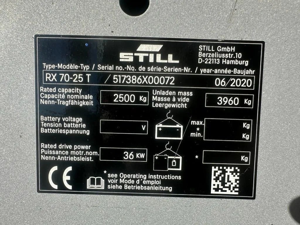 Frontstapler of the type Still RX70-25 T 2.5 ton Duplex Sideshift LPG Heftruck 2020, Gebrauchtmaschine in VEEN (Picture 3)