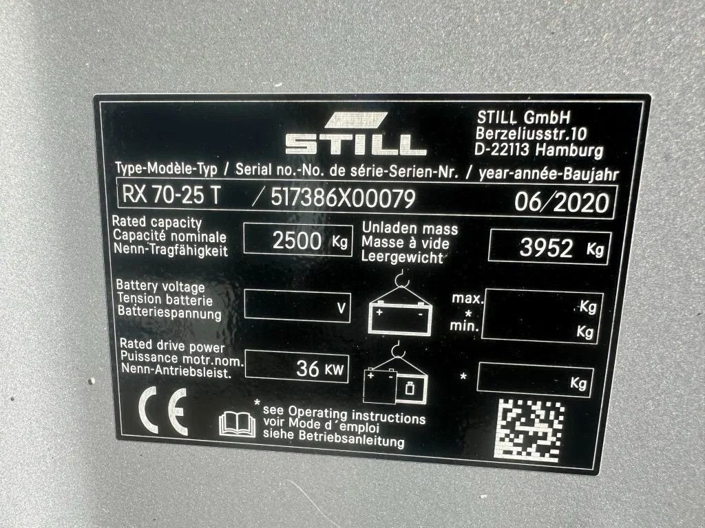 Frontstapler типа Still RX70-25 T 2.5 ton Duplex Sideshift LPG Heftruck 2020, Gebrauchtmaschine в VEEN (Фотография 3)