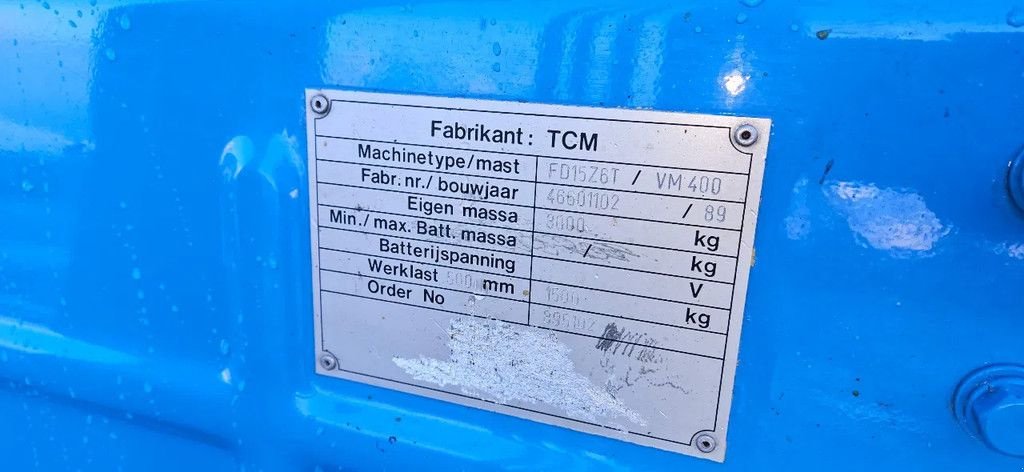 Frontstapler des Typs TCM FD15, Gebrauchtmaschine in Scharsterbrug (Bild 5)