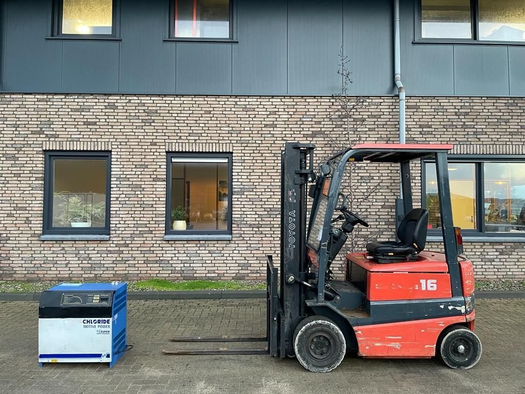 Frontstapler Türe ait Toyota 1.6 ton FBMF16 Duplex Sideshift Elektra Heftruck, Gebrauchtmaschine içinde VEEN (resim 1)