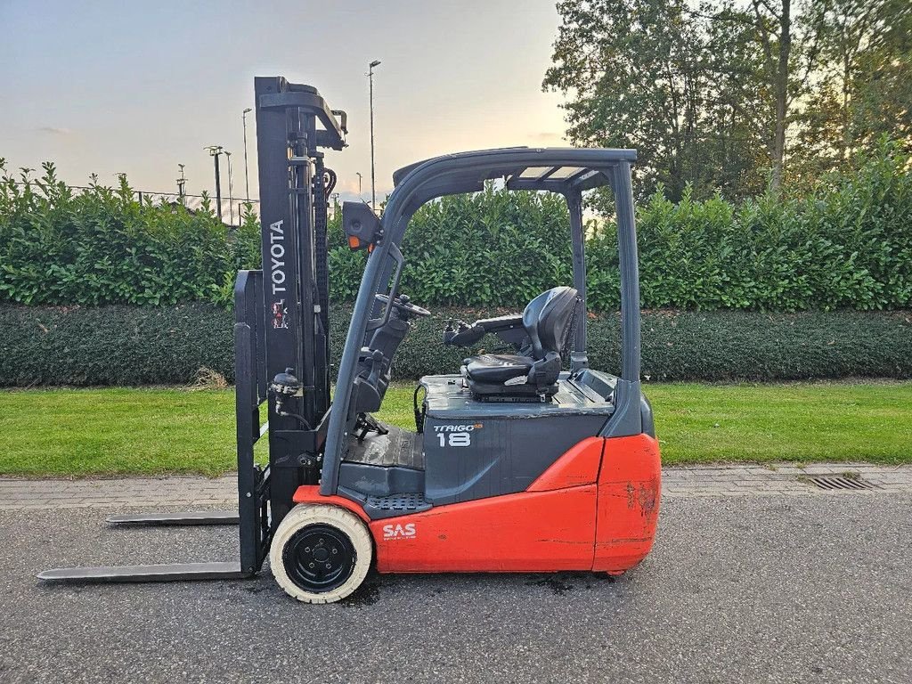 Frontstapler of the type Toyota 8FBET18 Heftruck 1800KG 3.7M Freelift Sideshift 3001 UUR!, Gebrauchtmaschine in Brakel (Picture 7)