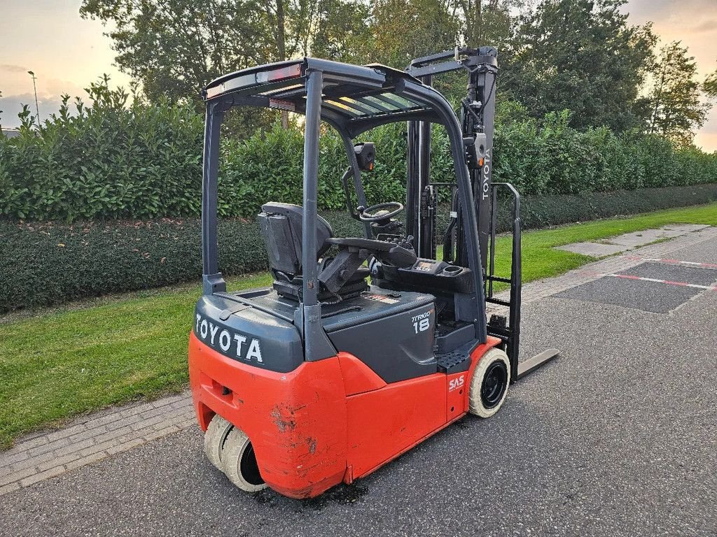 Frontstapler of the type Toyota 8FBET18 Heftruck 1800KG 3.7M Freelift Sideshift 3001 UUR!, Gebrauchtmaschine in Brakel (Picture 3)