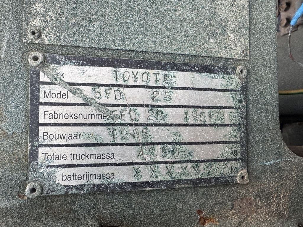 Frontstapler van het type Toyota FD25D, Gebrauchtmaschine in Callantsoog (Foto 9)