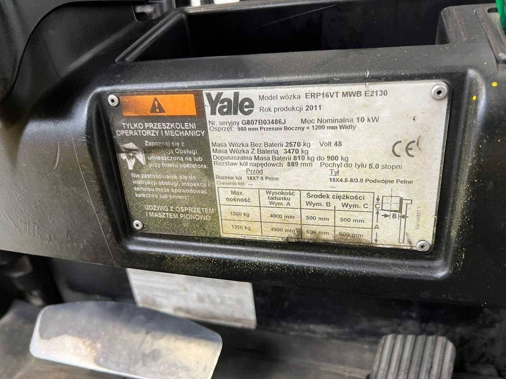 Frontstapler del tipo Yale ERP16VT, Gebrauchtmaschine en Antwerpen (Imagen 5)