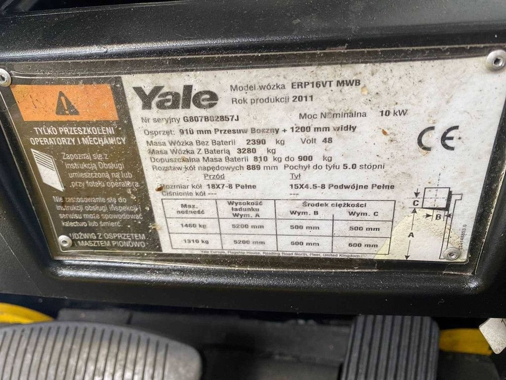 Frontstapler del tipo Yale ERP16VT, Gebrauchtmaschine en Antwerpen (Imagen 4)