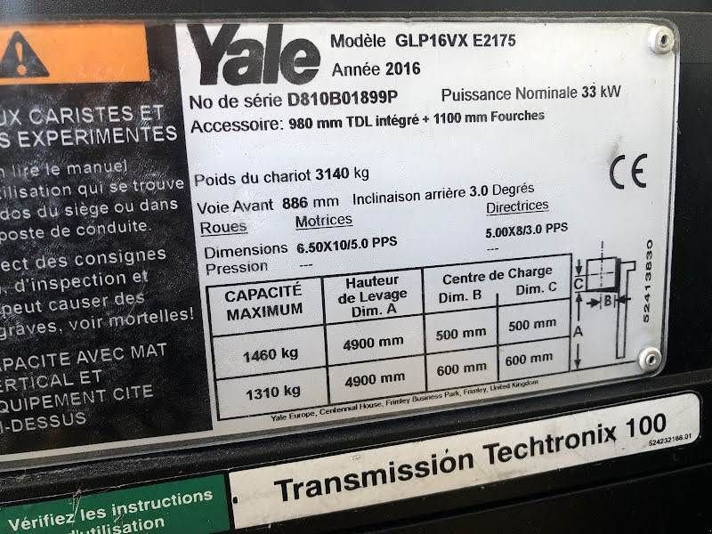 Frontstapler του τύπου Yale GLP16VX, Gebrauchtmaschine σε Aalst (Φωτογραφία 8)