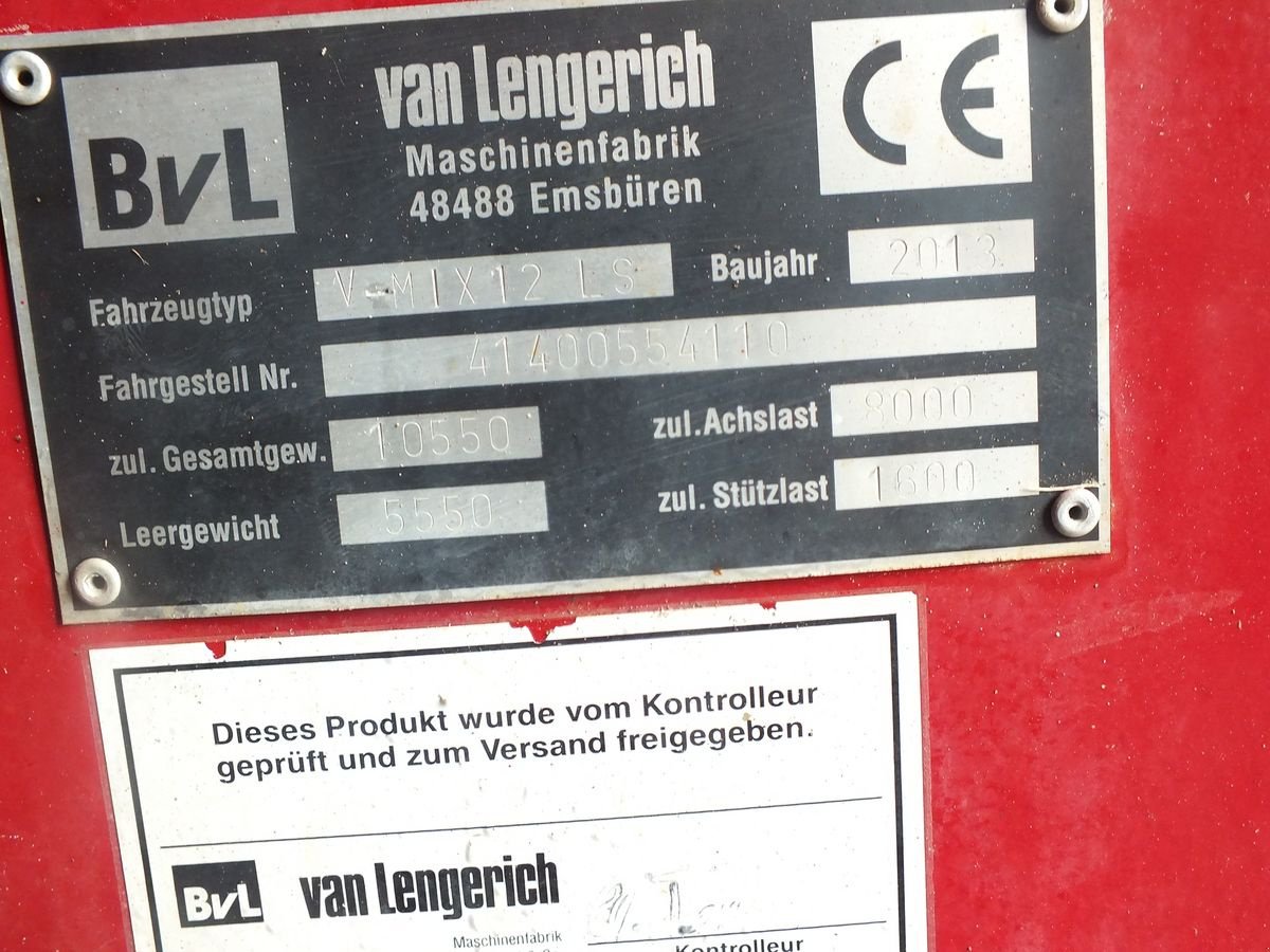 Futtermischwagen typu BVL BVL V- Mix 13 LS, Gebrauchtmaschine w Putzleinsdorf (Zdjęcie 7)