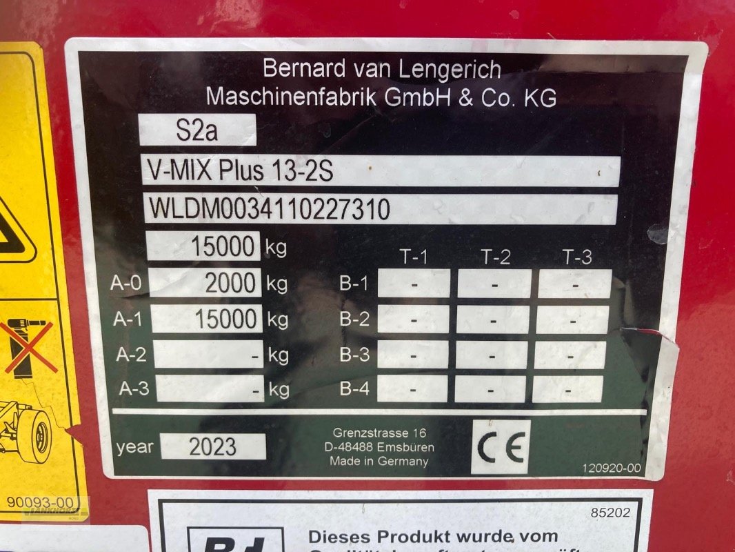 Futtermischwagen za tip BVL V-MIX PLUS 13-2S, Gebrauchtmaschine u Wiefelstede-Spohle (Slika 18)