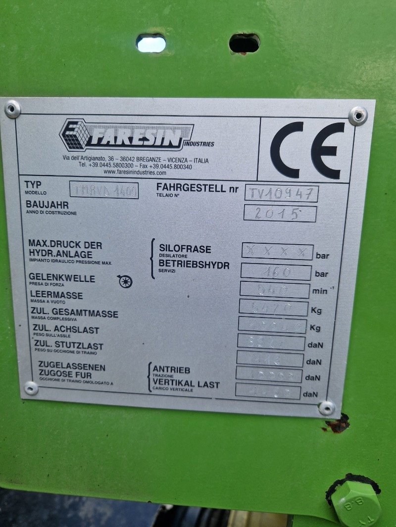 Futtermischwagen от тип Faresin Magnum 14, Gebrauchtmaschine в Liebenwalde (Снимка 2)