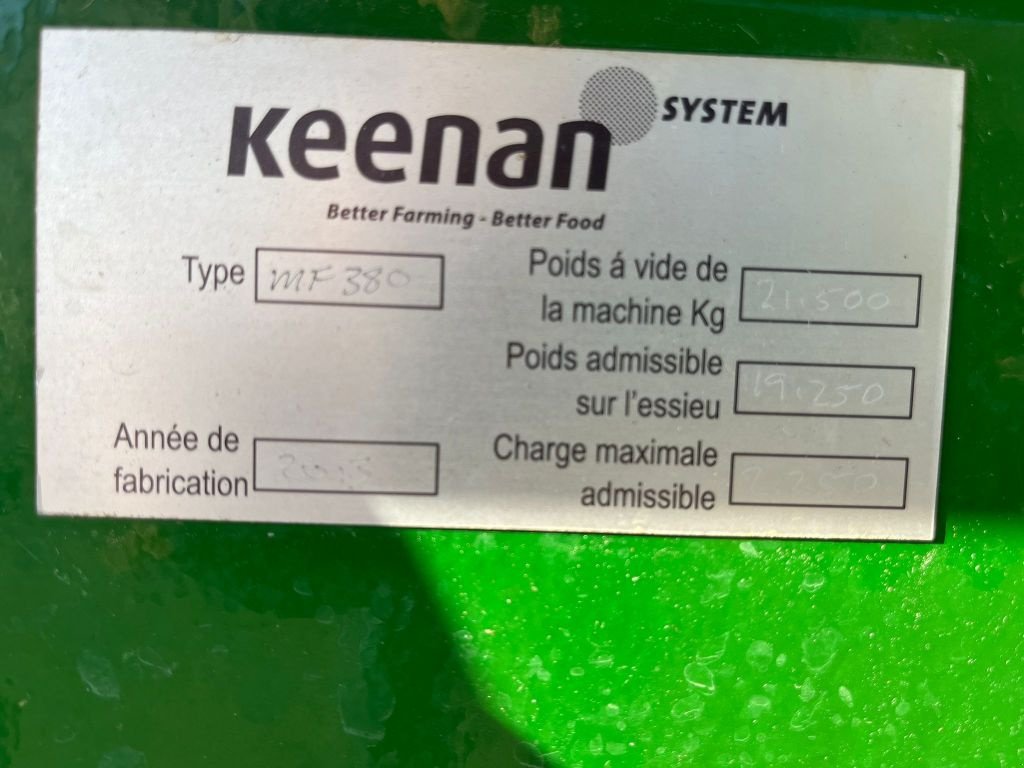 Futtermischwagen tipa Keenan MECAFIBRE 380, Gebrauchtmaschine u CHAMPLECY (Slika 2)