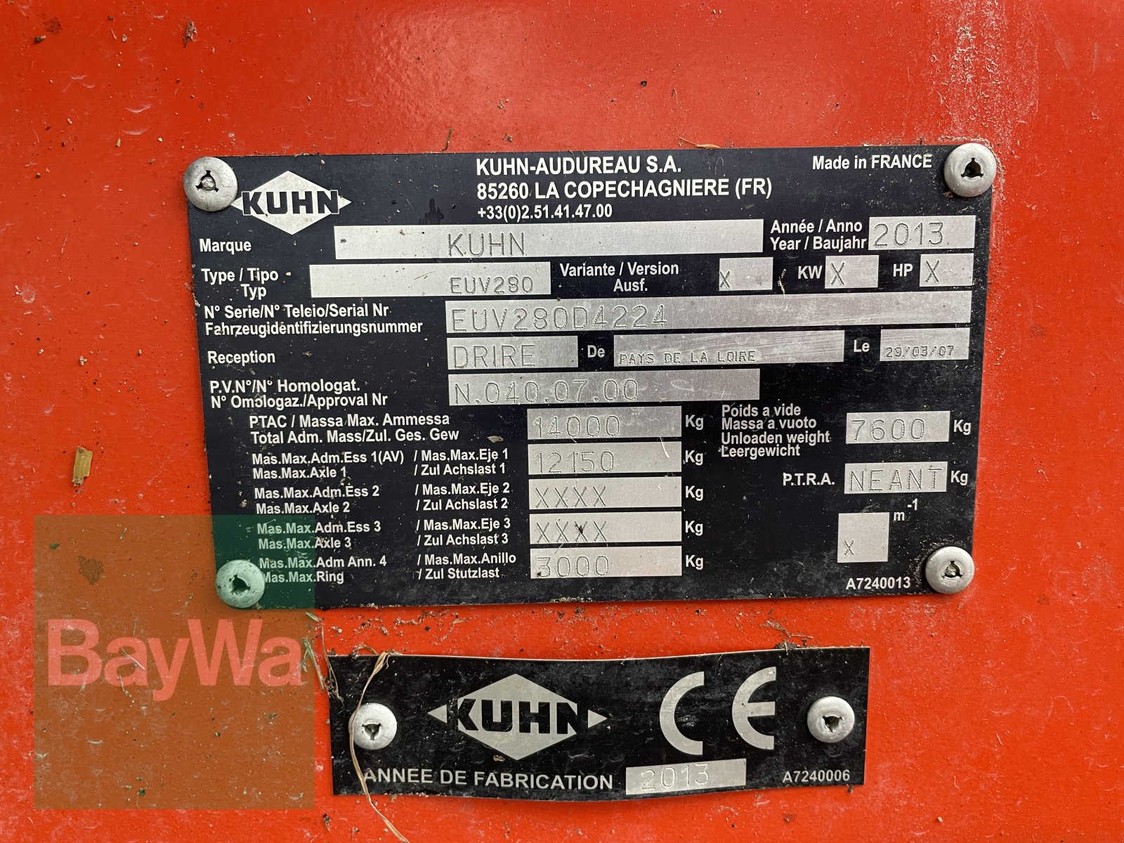 Futtermischwagen του τύπου Kuhn Euromix I EUV 280, Gebrauchtmaschine σε Bamberg (Φωτογραφία 17)