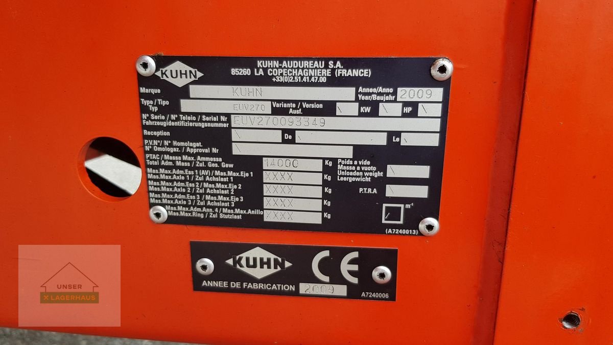 Futtermischwagen typu Kuhn EUV270 Euromix I, Gebrauchtmaschine v Wies (Obrázek 2)