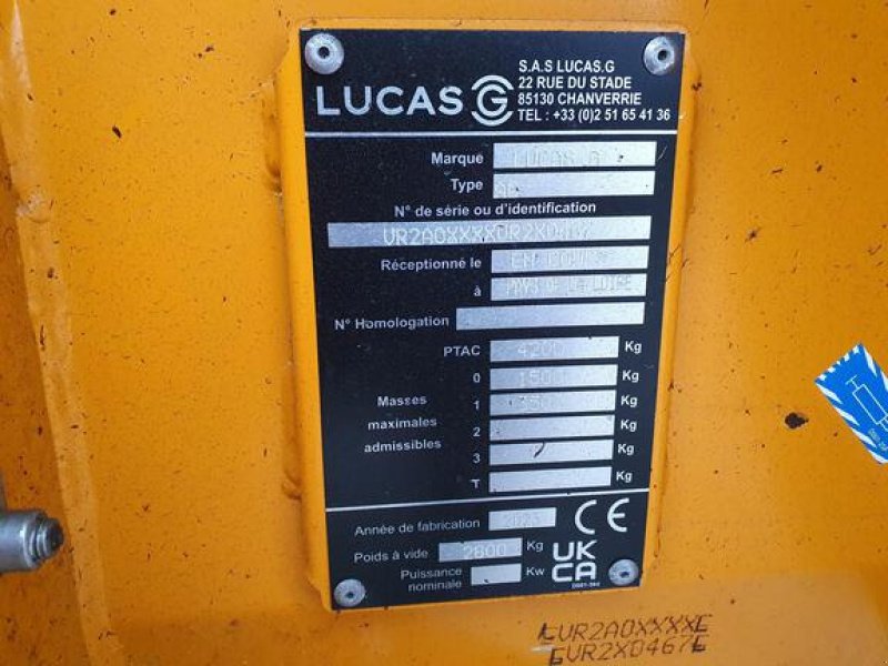 Futtermischwagen Türe ait Lucas CASTOR 60G, Gebrauchtmaschine içinde DOMFRONT (resim 7)