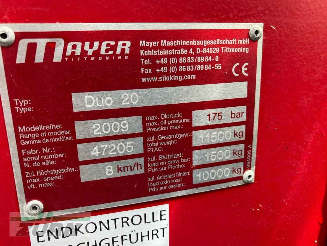 Futtermischwagen typu Siloking Duo 20 Mayer Siloking 20 m³, Gebrauchtmaschine v Oberessendorf (Obrázek 28)