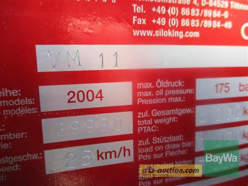 Futtermischwagen del tipo Siloking VM 11 #75, Gebrauchtmaschine en Schönau (Imagen 15)