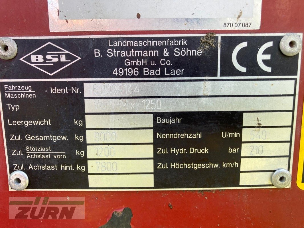 Futtermischwagen del tipo Strautmann Verti-Mix 1250, Gebrauchtmaschine en Oberessendorf (Imagen 22)