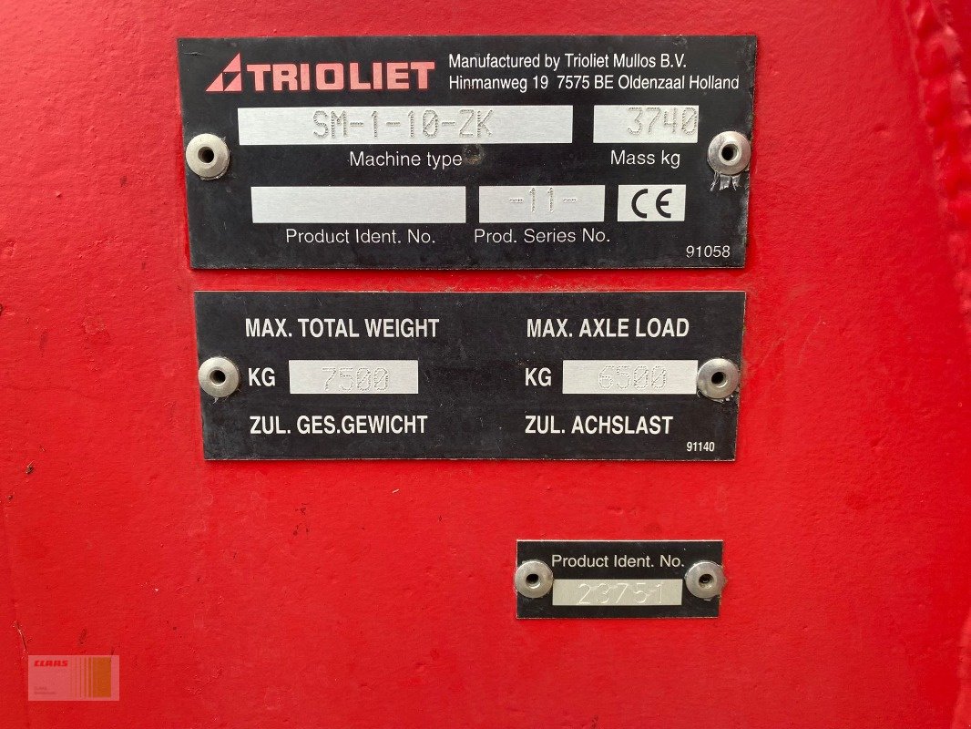 Futtermischwagen des Typs Trioliet Solomix 1 - 1000 ZK, Gebrauchtmaschine in Weddingstedt (Bild 12)