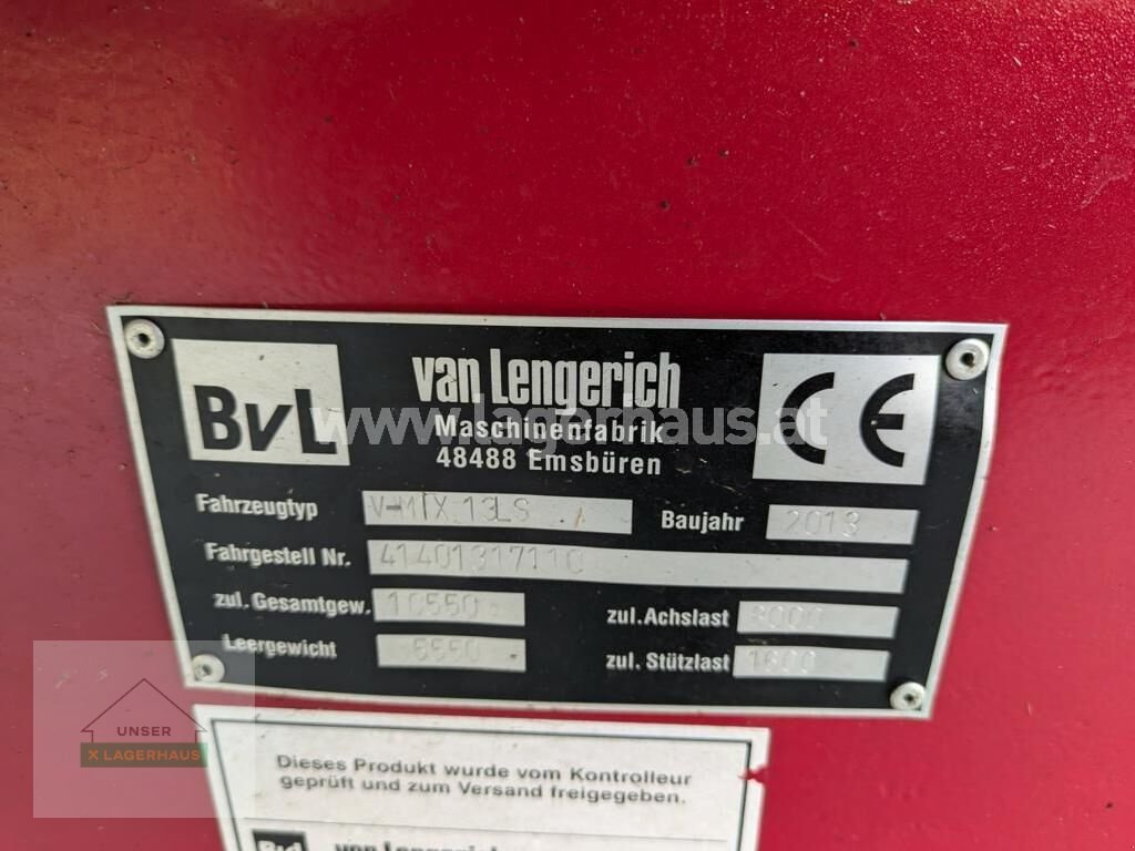 Futtermischwagen typu van Lengerich FUTTERMISCHER VMIX 13 LS, Gebrauchtmaschine v Schlitters (Obrázek 9)