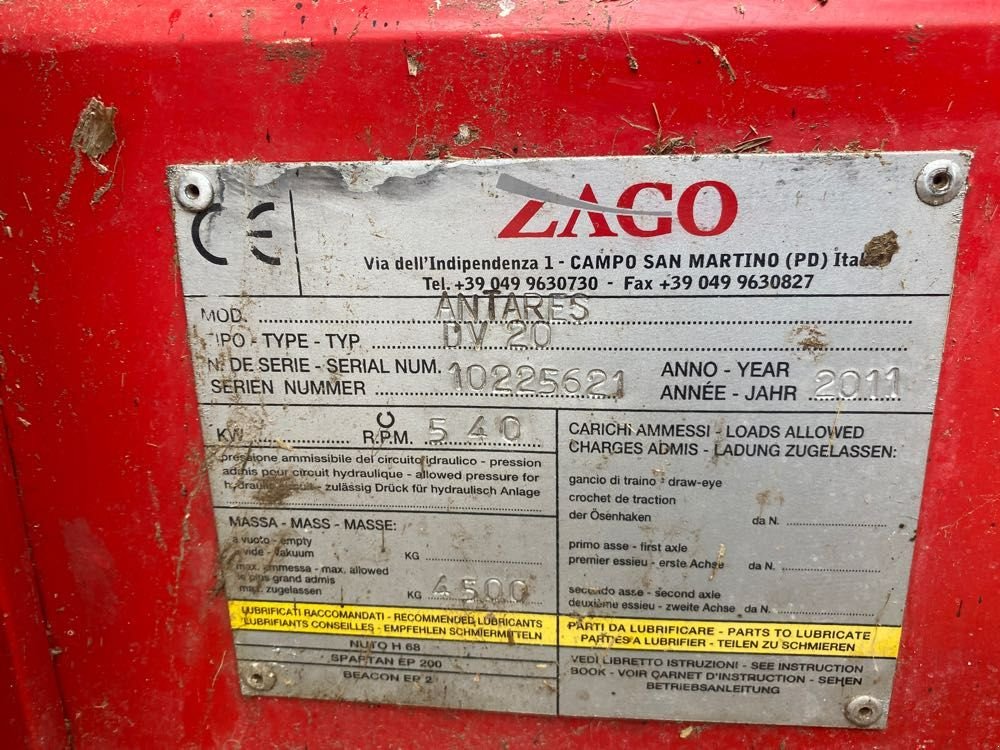 Futtermischwagen del tipo Zago DV20, Gebrauchtmaschine en OSTHEIM (Imagen 4)