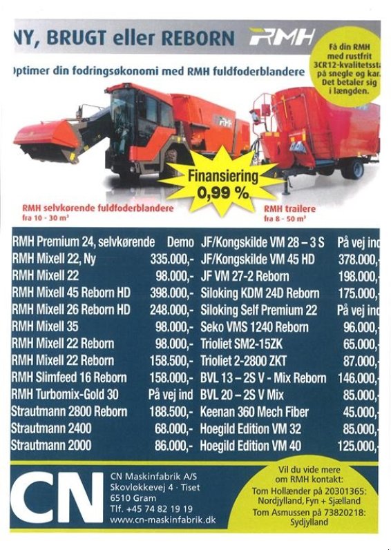 Futterverteilwagen typu Sonstige VM 40 På vej ind., Gebrauchtmaschine w Gram (Zdjęcie 6)