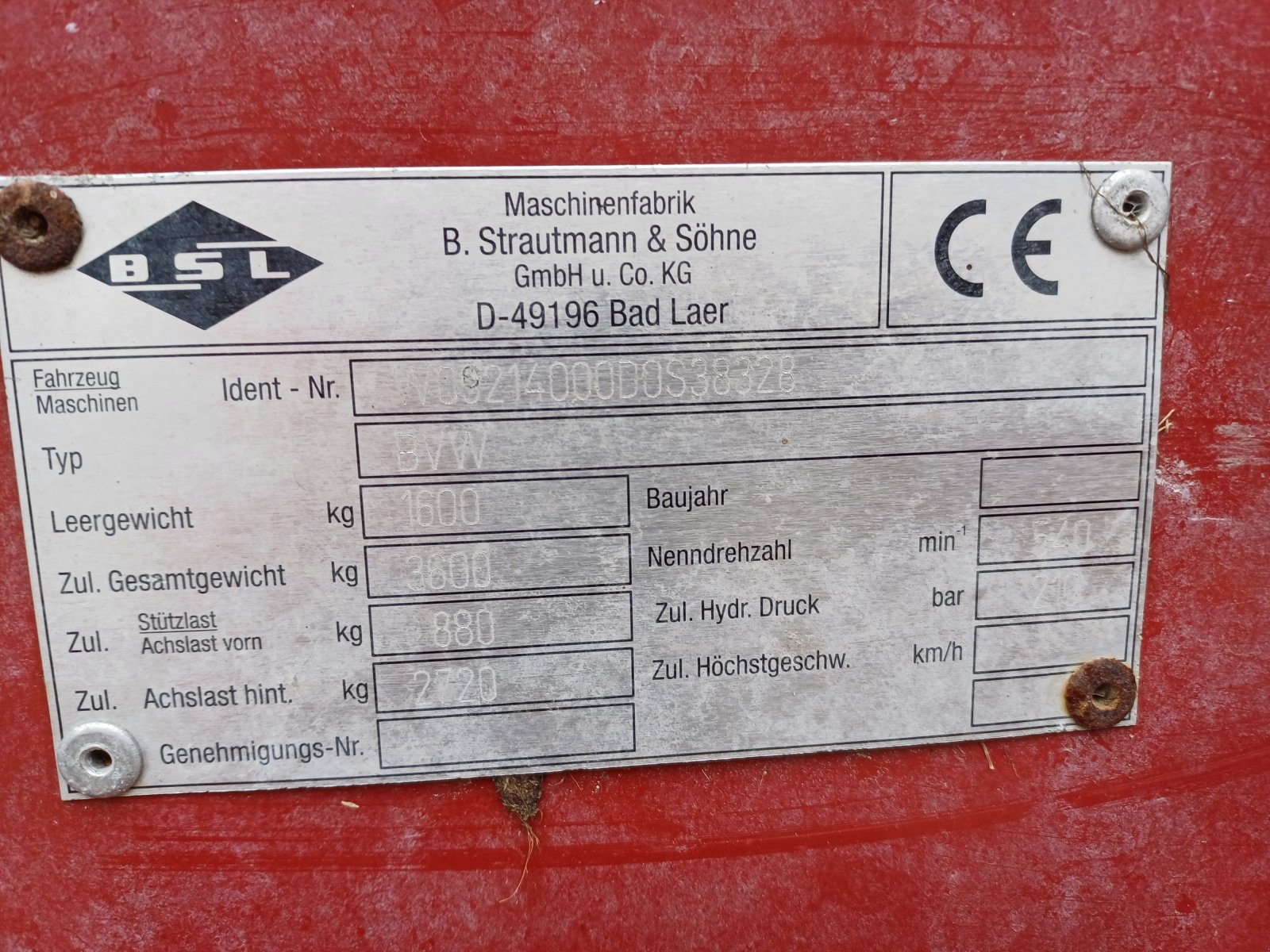 Futterverteilwagen Türe ait Strautmann BVW 214, Gebrauchtmaschine içinde Brokdorf (resim 10)