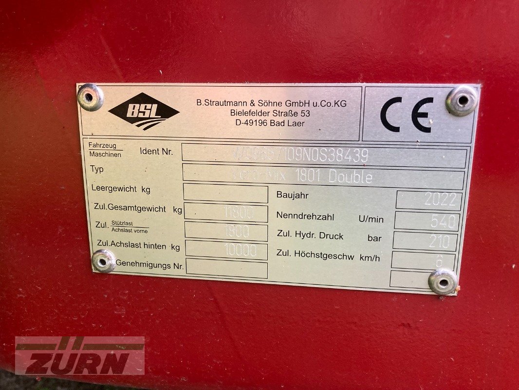 Futterverteilwagen tipa Strautmann Verti-Mix 1801 Double, Gebrauchtmaschine u Kanzach (Slika 13)