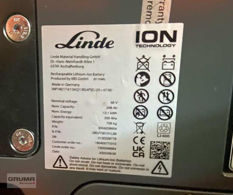 Gabelstapler typu Linde E 14 EVO 386-02, Gebrauchtmaschine v Friedberg-Derching (Obrázok 10)