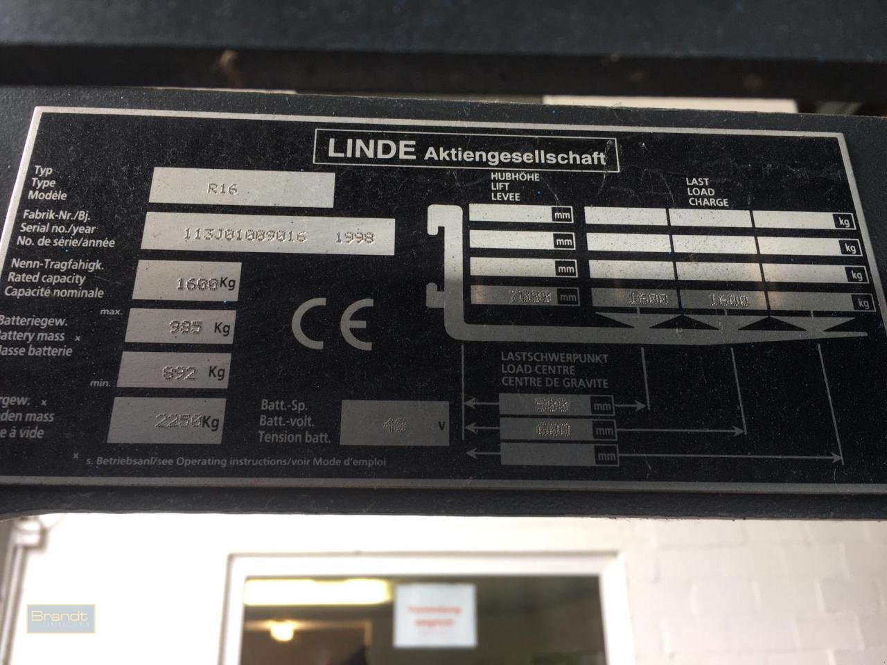 Gabelstapler typu Linde R16, Gebrauchtmaschine v Oyten (Obrázok 5)