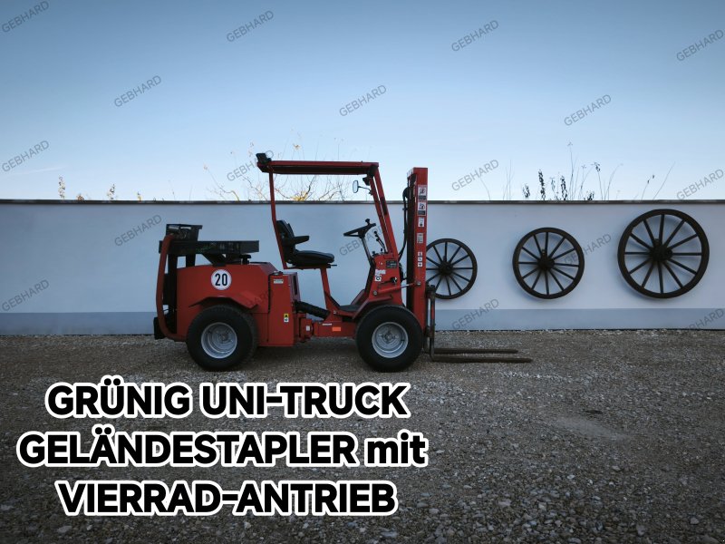 Geländestapler tipa Grünig Geländestapler mit Allrad 4W-1005 mit Kehrmaschine/Schaufel Hoflader, Gebrauchtmaschine u Großschönbrunn