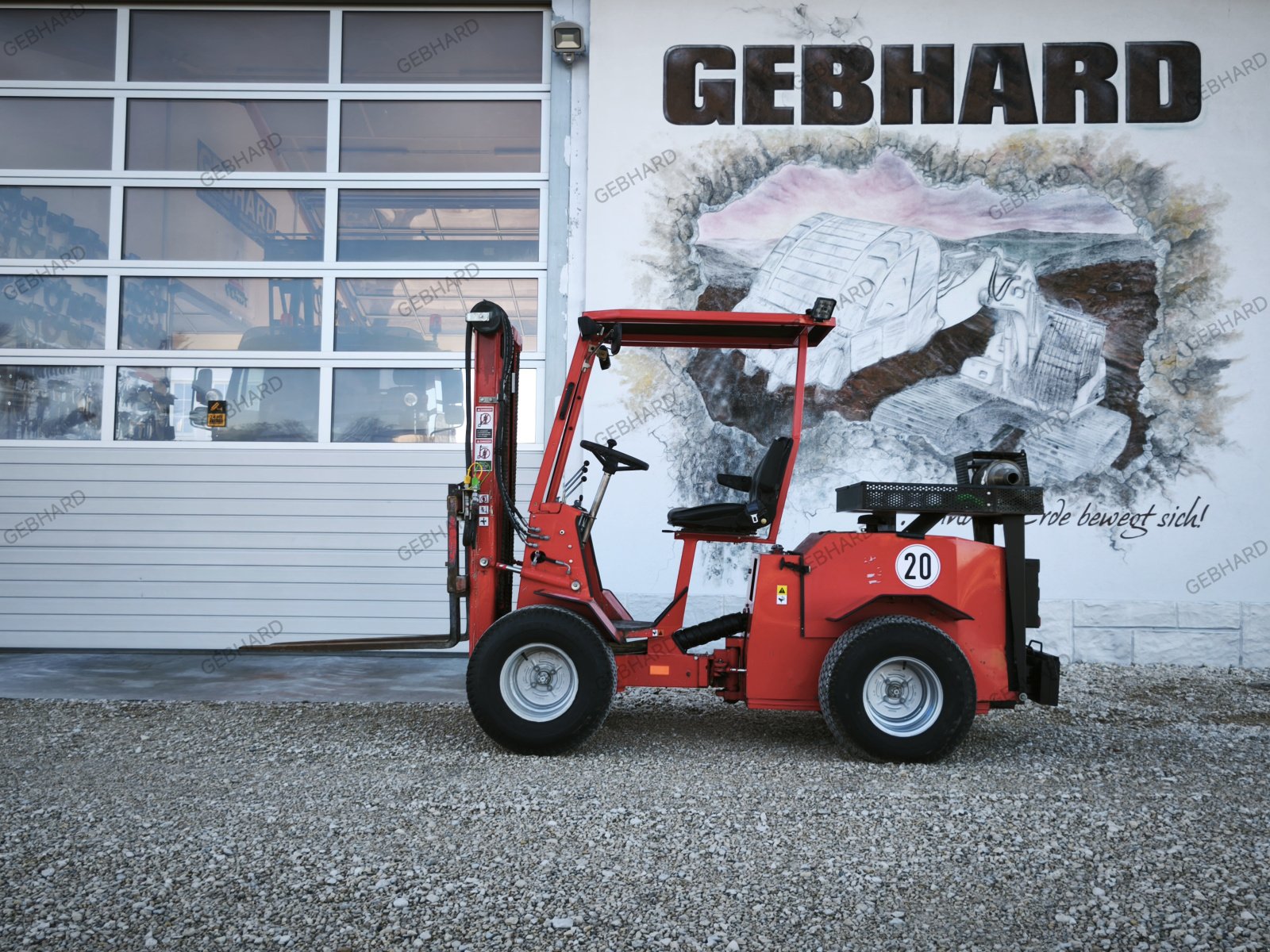 Geländestapler tipa Grünig Geländestapler mit Allrad 4W-1005 mit Kehrmaschine/Schaufel Hoflader, Gebrauchtmaschine u Großschönbrunn (Slika 22)