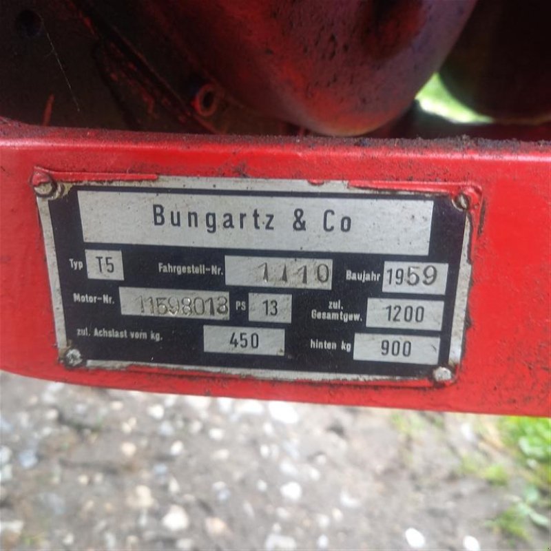 Geräteträger of the type Bungartz T5 Mini Dieseltraktor. Sælges lige nu på auktion www.retrade.dk, Gebrauchtmaschine in Faaborg (Picture 6)