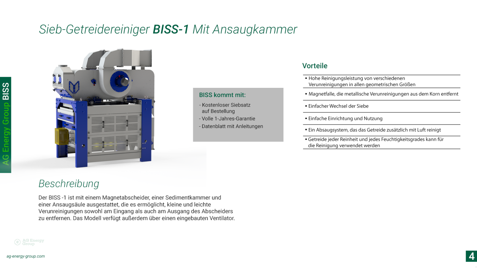 Getreidereinigung типа Ag Enegry Group ✅ Getreidereiniger BISS 12 t/h, Neumaschine в Wernberg-Köblitz (Фотография 11)